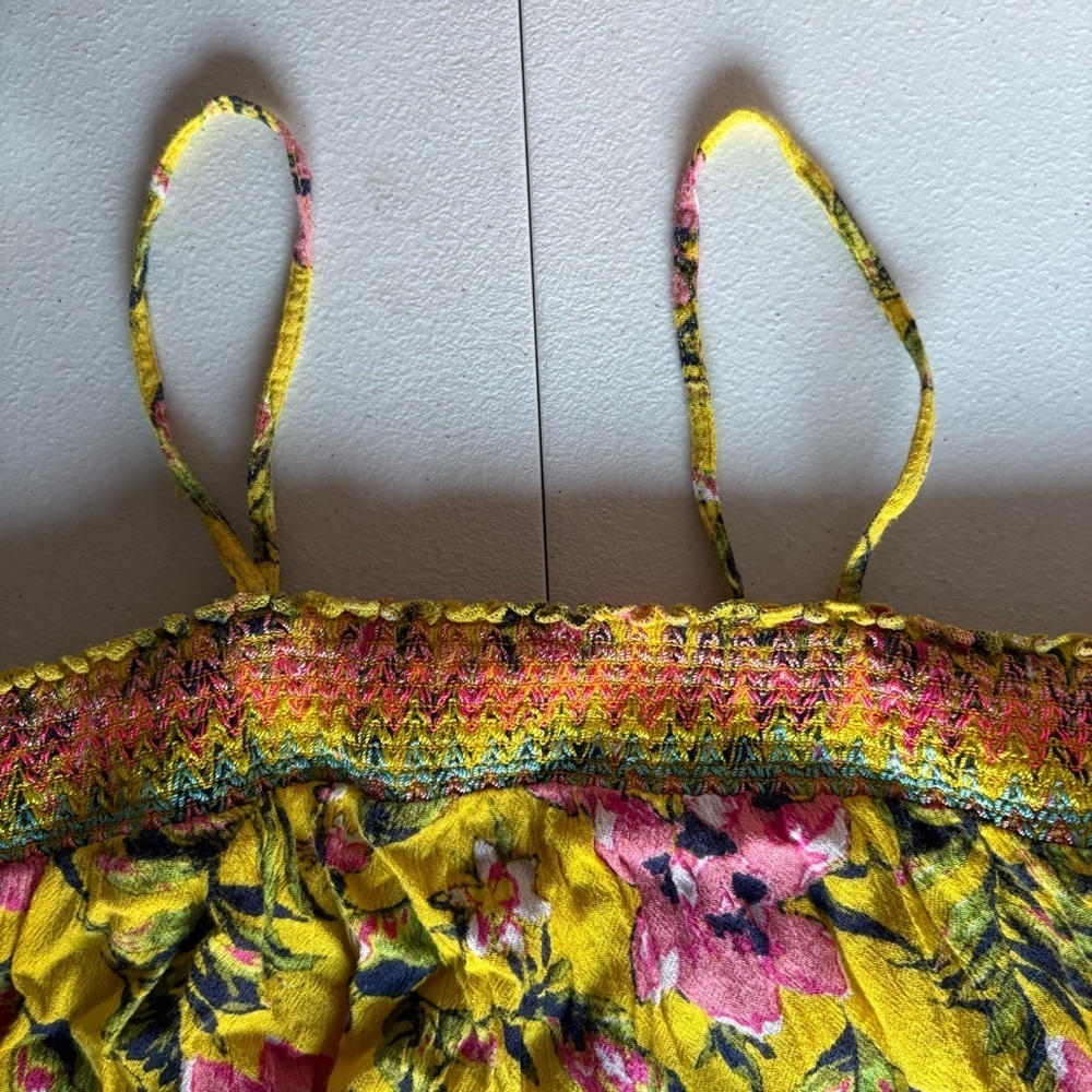 Tucker + Tate Girls Colorful Tank Top Elastic Waist and Smocked Chest L 10/12 - Picture 2 of 7